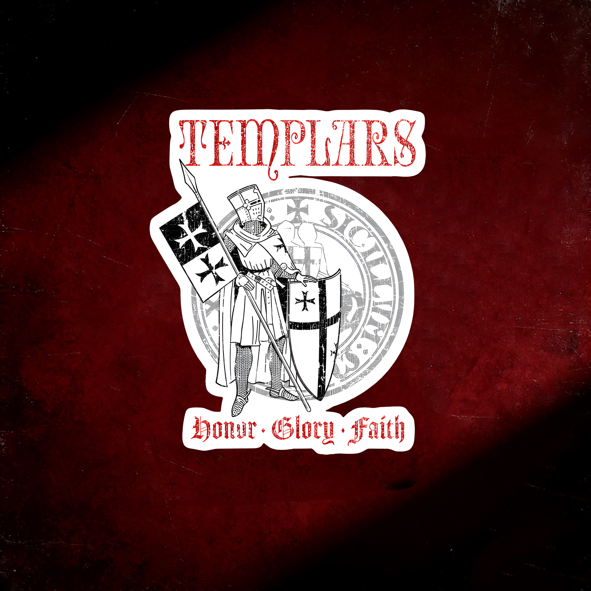 Templar Knight Sticker