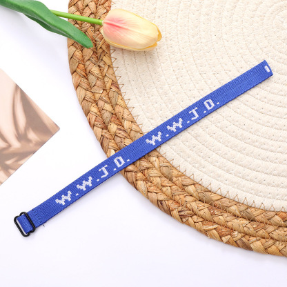 WWJD jacquard wrist strap unisex adjustable sports wrist strap