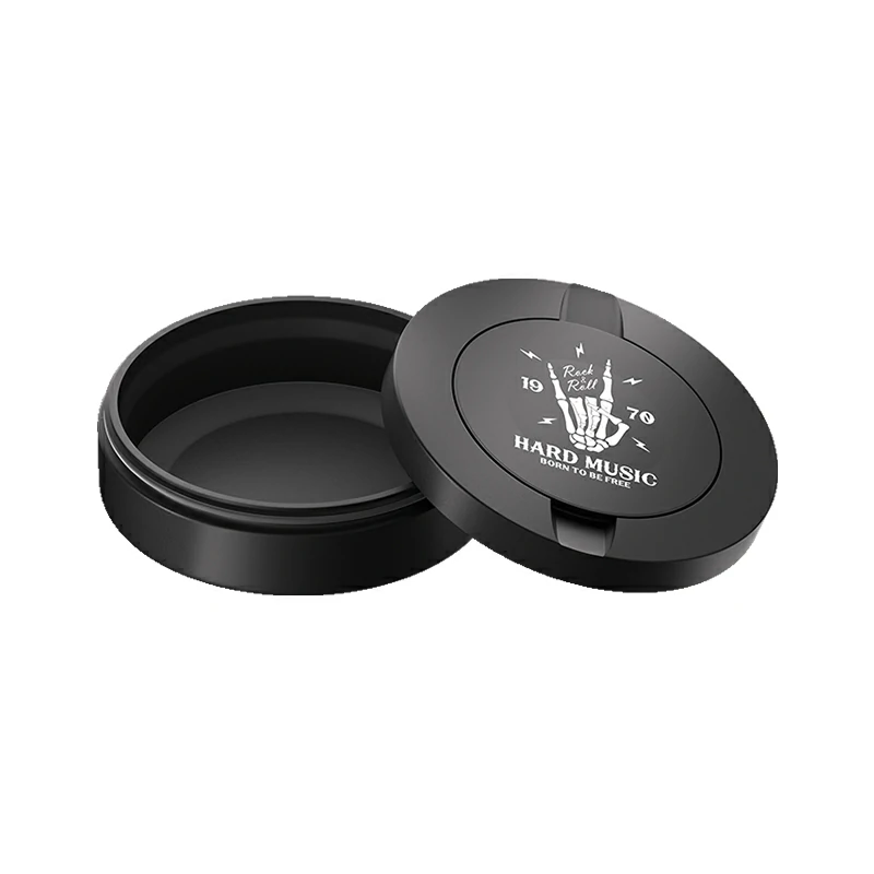Hand Music Design Black Metal Two-Tie Container Cans