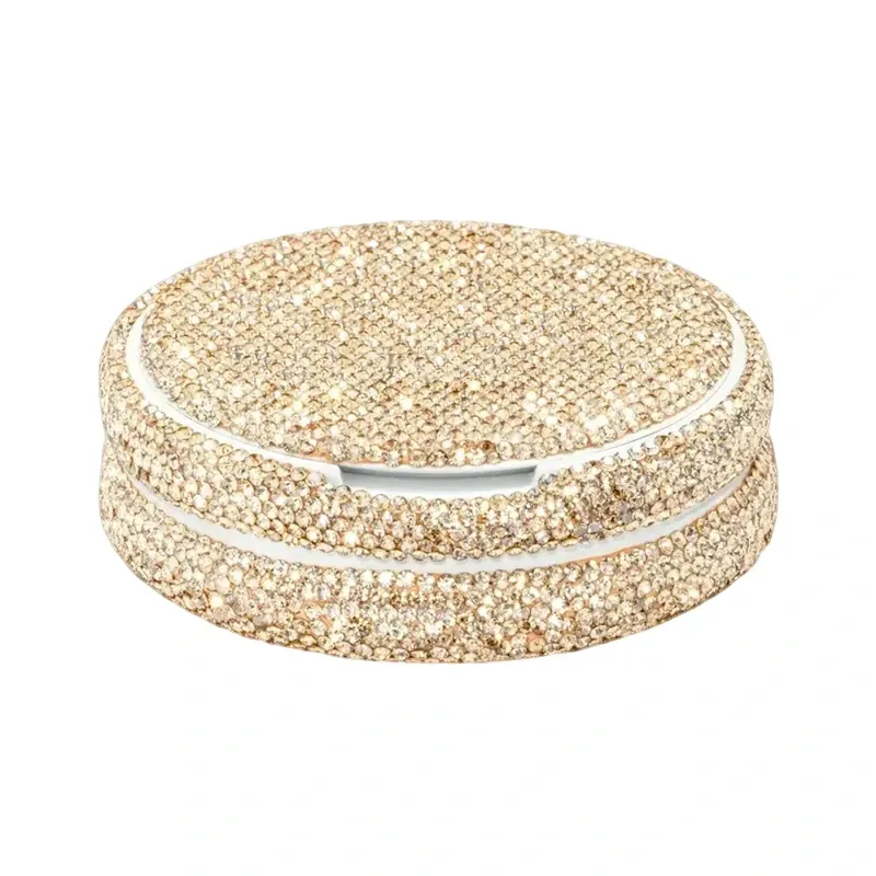 Champagne Gold Portable Case Pouch Container