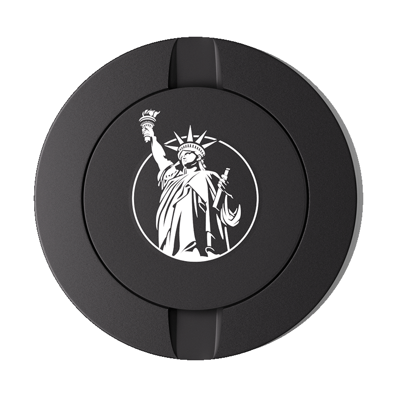 Statue of Liberty Design Black Metal Two-Tie Container Cans-Snuseveryday