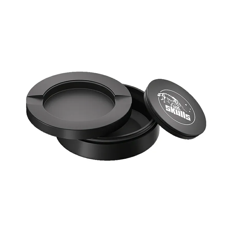 Black Metal Two-Tie Container Cans