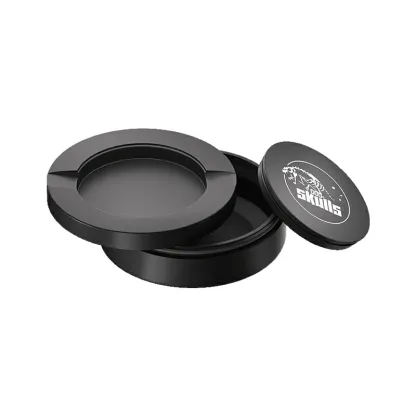 Black Metal Two-Tie Container Cans