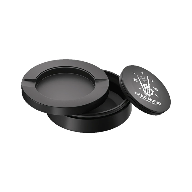 Black Metal Two-Tie Container Cans