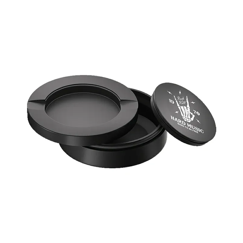 Black Metal Two-Tie Container Cans