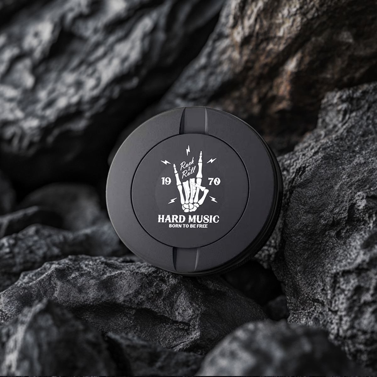 Black Metal Two-Tie Container Cans