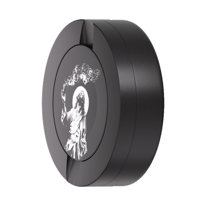 Jesus Design Black Metal Two-Tie Container Cans-Snuseveryday