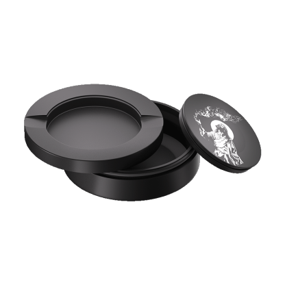 Black Metal Two-Tie Container Cans-Snuseveryday