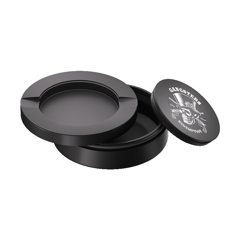 Gangsters Design Black Metal Two-Tie Container Cans-Snuseveryday