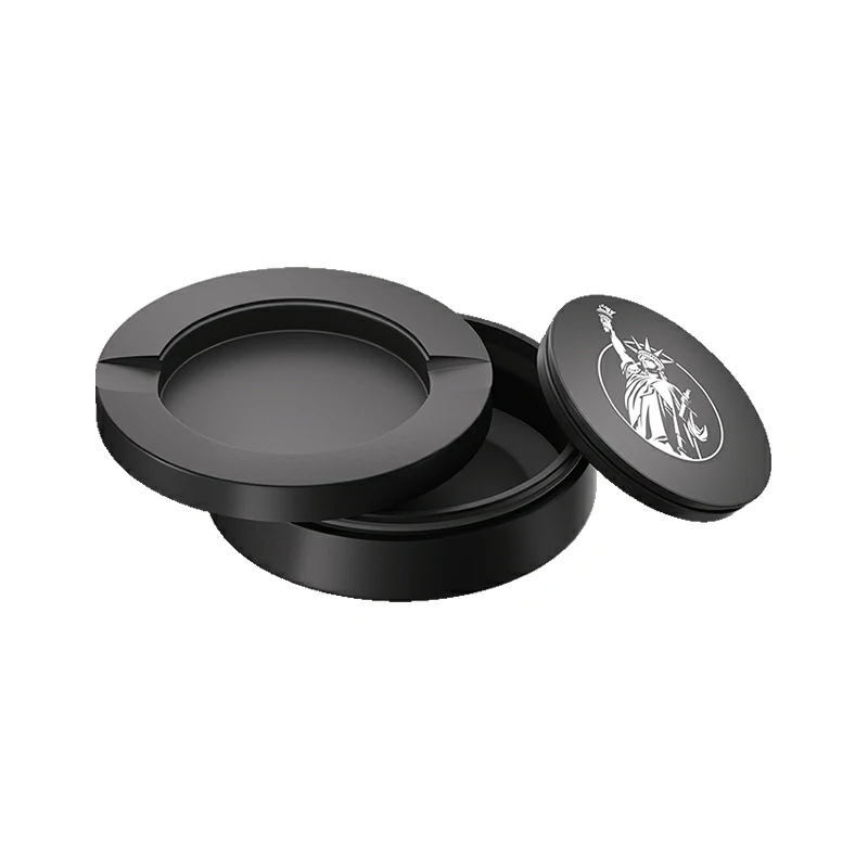 Black Metal Two-Tie Container Cans