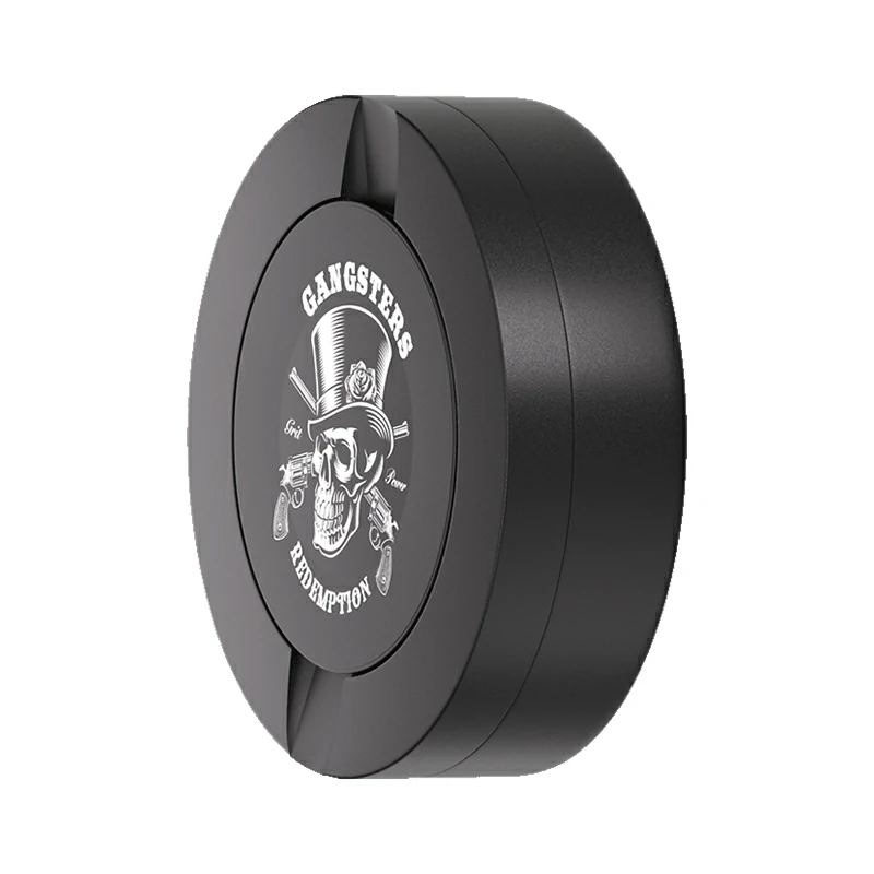 Gangsters Design Black Metal Two-Tie Container Cans