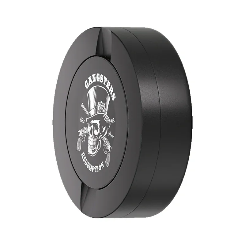 Gangsters Design Black Metal Two-Tie Container Cans