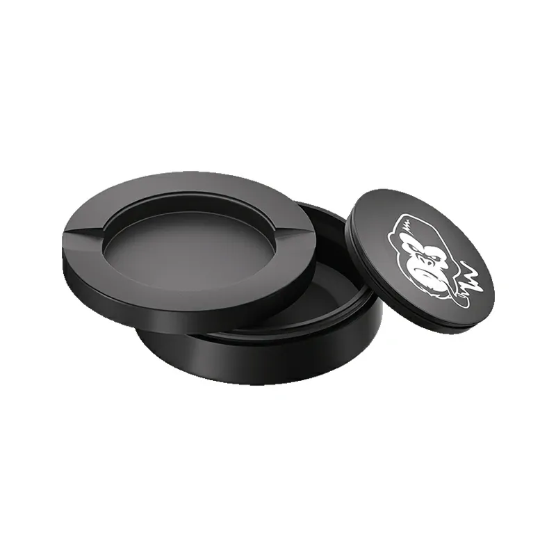 Black Metal Two-Tie Container Cans