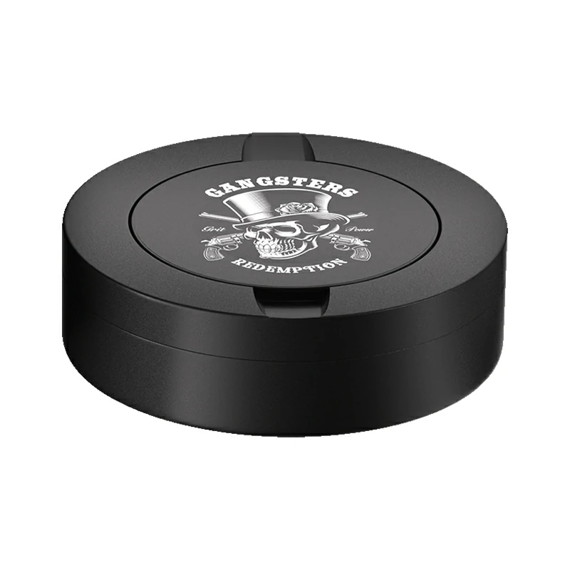 Gangsters Design Black Metal Two-Tie Container Cans