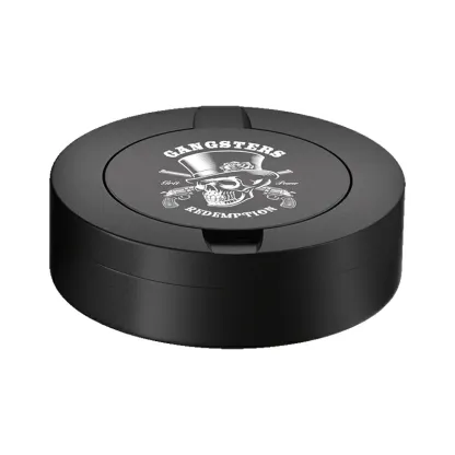 Gangsters Design Black Metal Two-Tie Container Cans