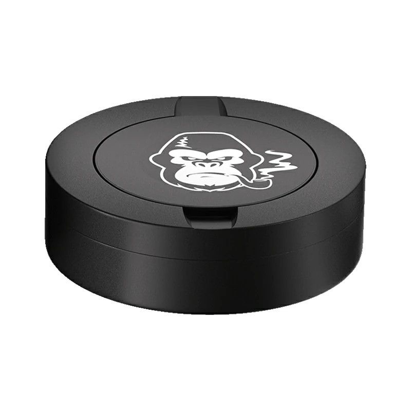 King Kong Design Black Metal Two-Tie Container Cans