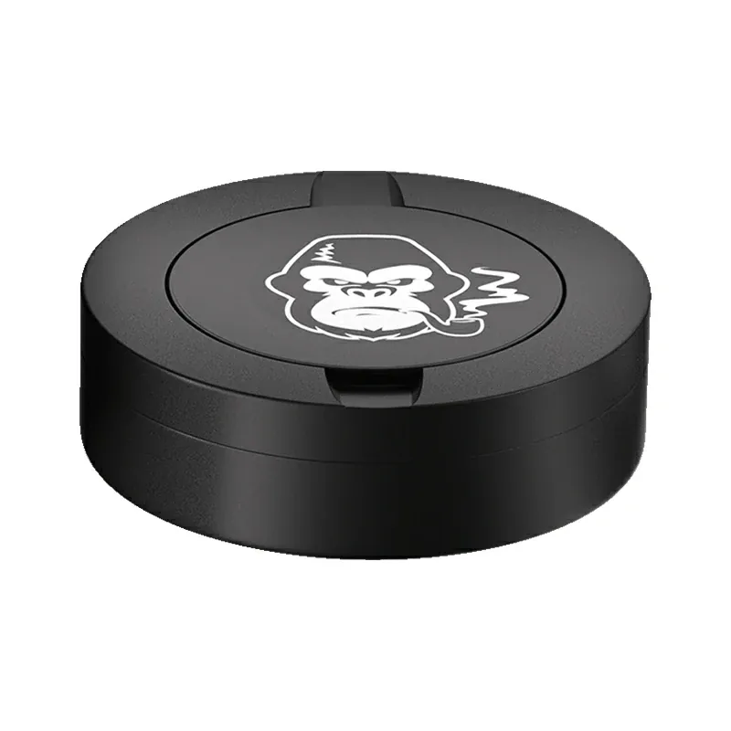 King Kong Design Black Metal Two-Tie Container Cans