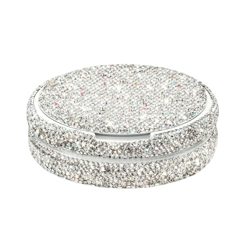 Silver Portable Case Pouch Container