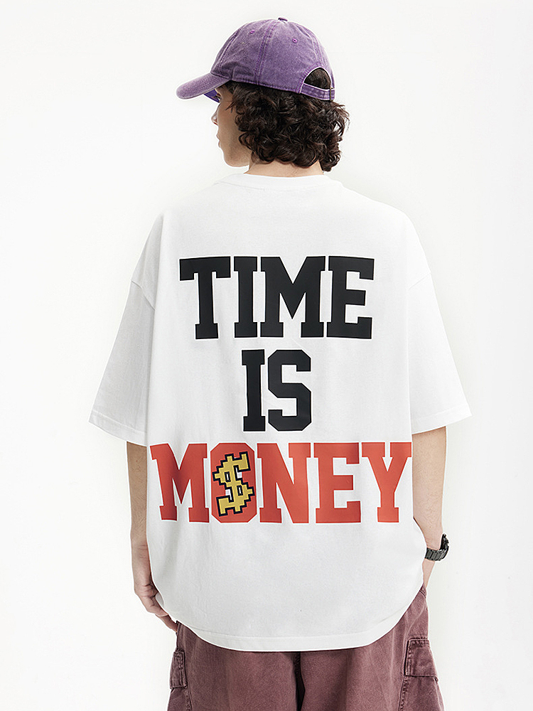 Luminous Doberman Print Street Loose Short Sleeve T-Shirt