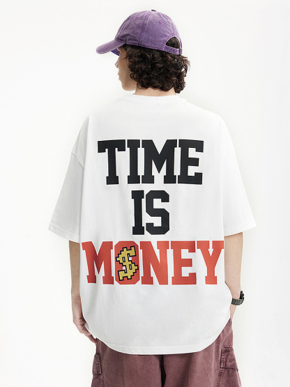 Luminous Doberman Print Street Loose Short Sleeve T-Shirt