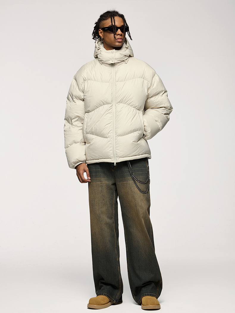 3D Cutting Washed Jeans Street Loose Casual Pants