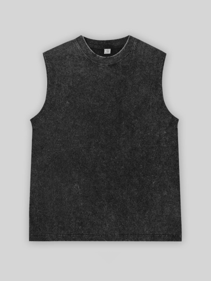 Basic Washed Cotton Tank Top