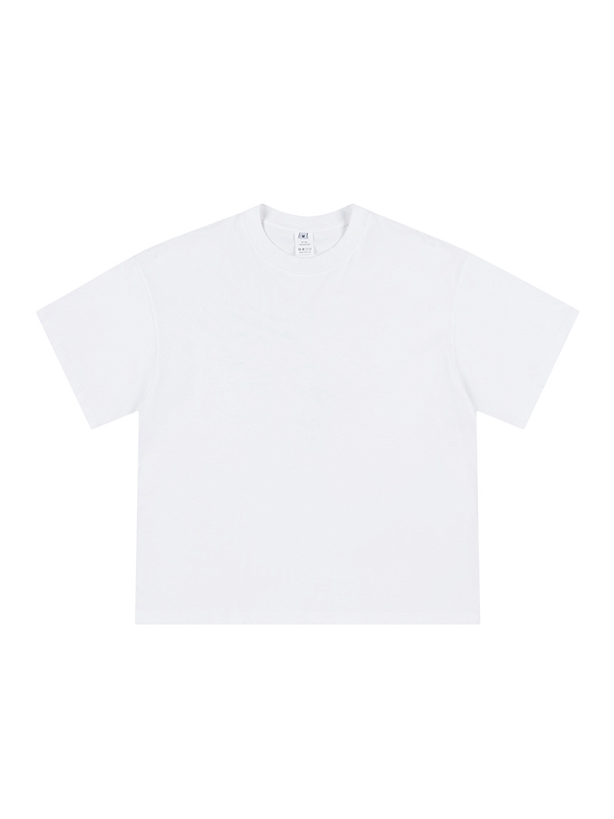 We Don't Play Printed Loose Cropped Tops Short-sleeved Cotton T-shirt