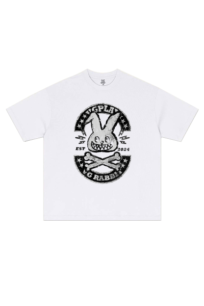 VG Rabbit Printed Short-sleeved Cotton T-shirt