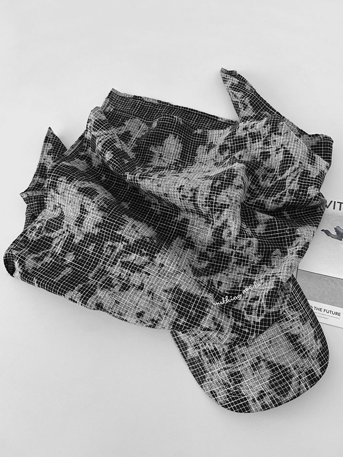 Retro Plaid Turban Cap