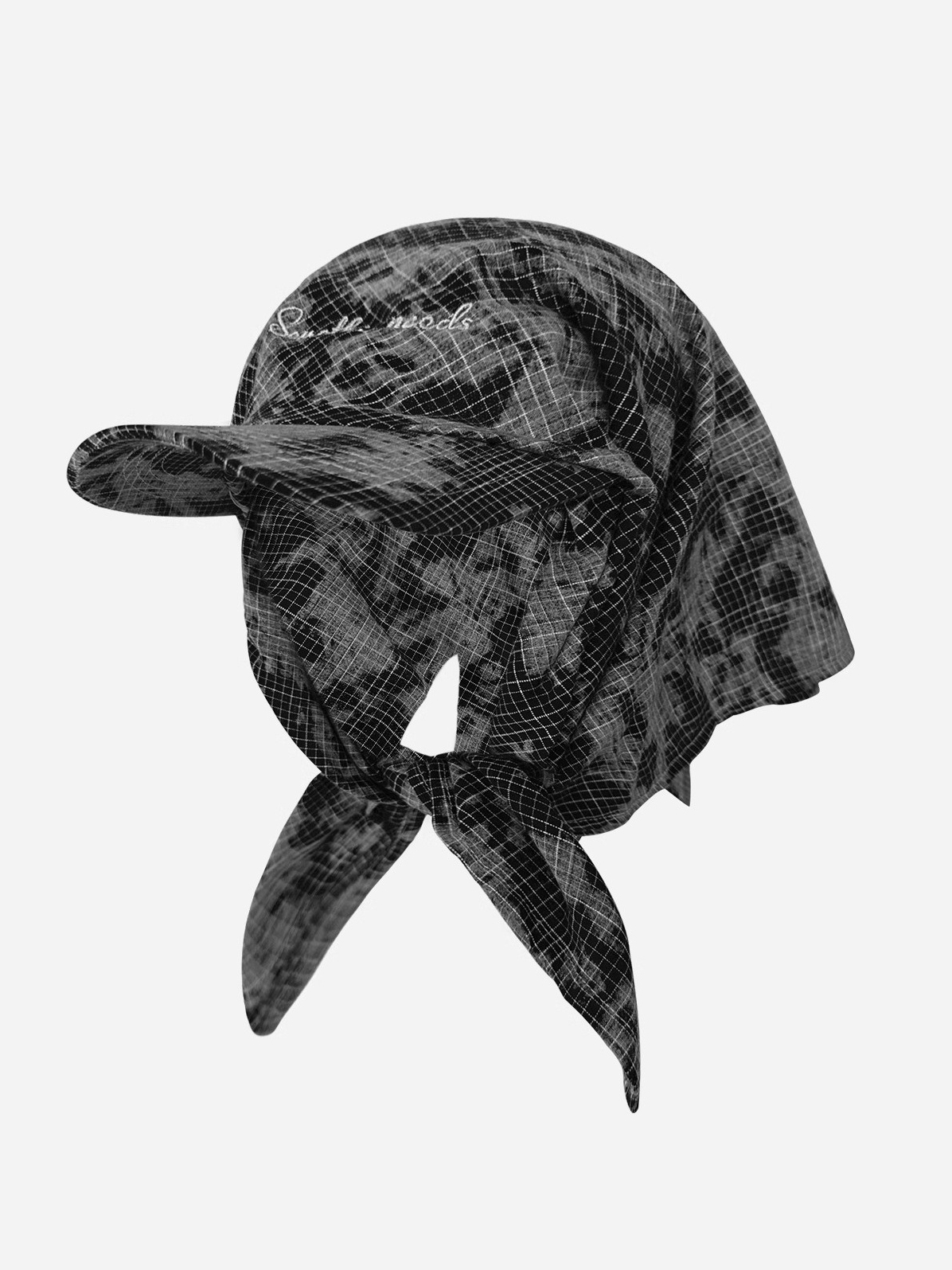 Retro Plaid Turban Cap