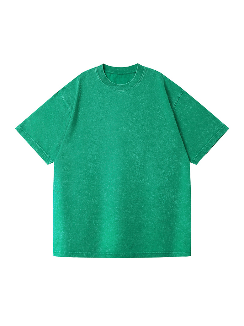 Basic Washed Short-sleeved Cotton T-shirt