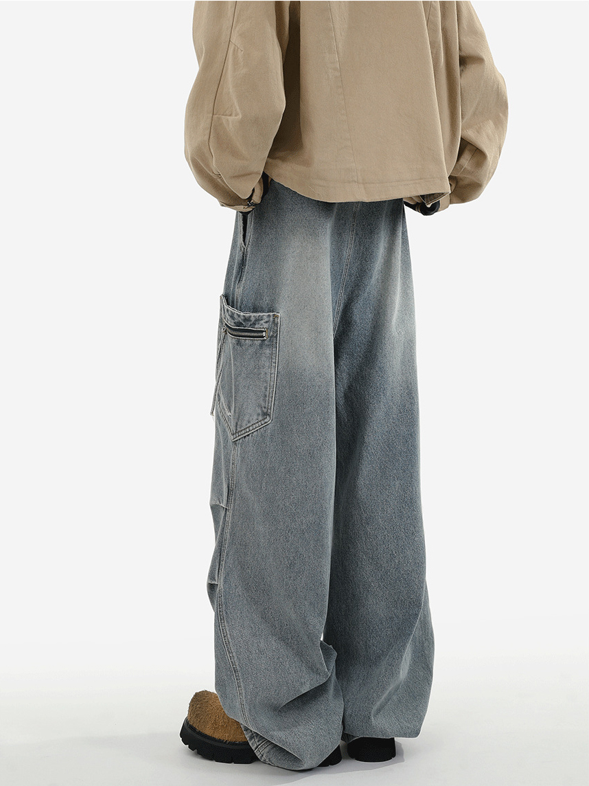 Trendy Summer Lightweight Wide-Leg Pants Flowy Draped Trousers with Floor-Length Silhouette