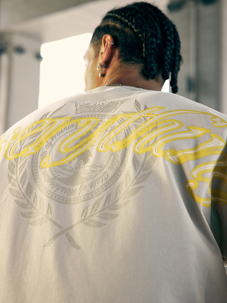 Bat Sleeve Print Street Cotton Loose Short sleeve Top T-shirt