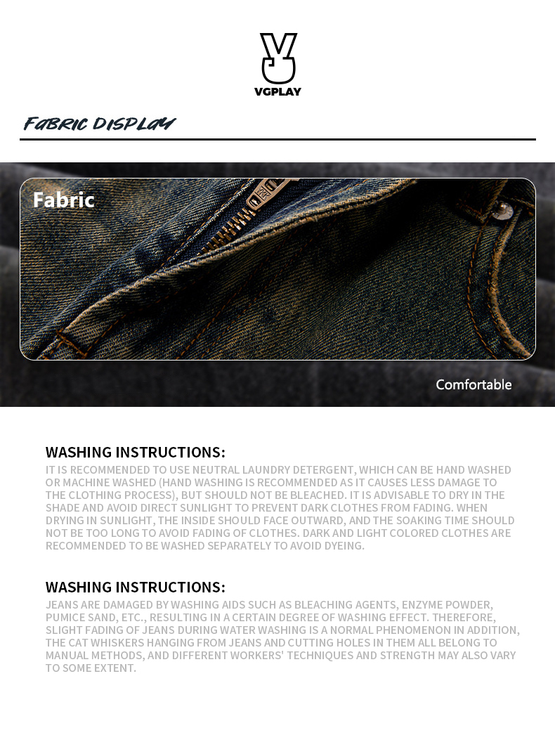 Loose Wide-leg Straight Jeans