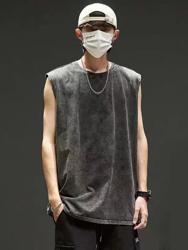 Basic Washed Cotton Tank Top