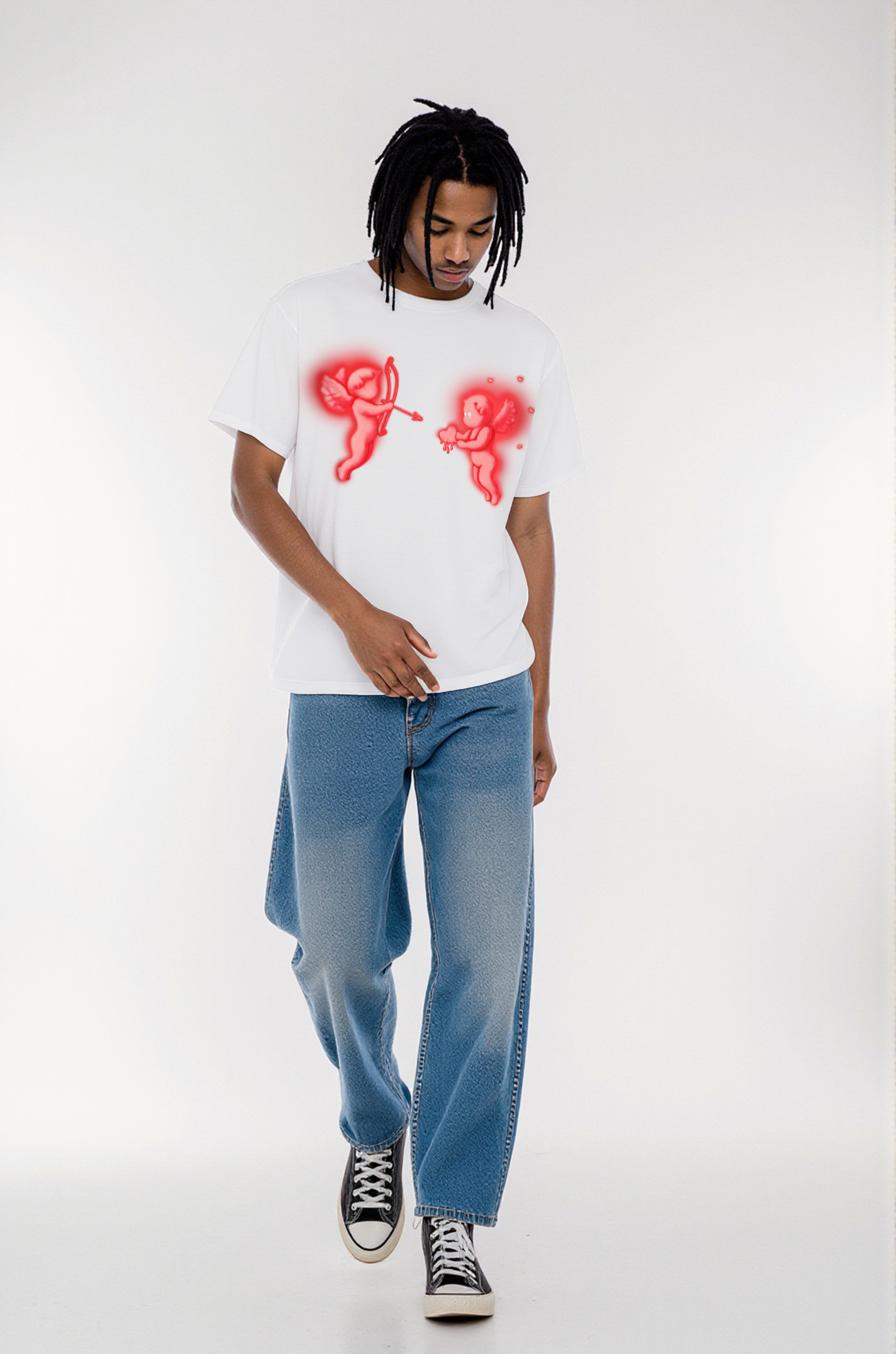 God’s Love Is Broken Printed Short-sleeved Cotton T-shirt