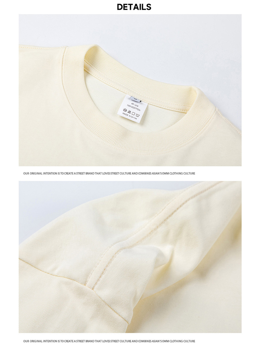 Loose Cropped Tops Short-sleeved Cotton T-shirt