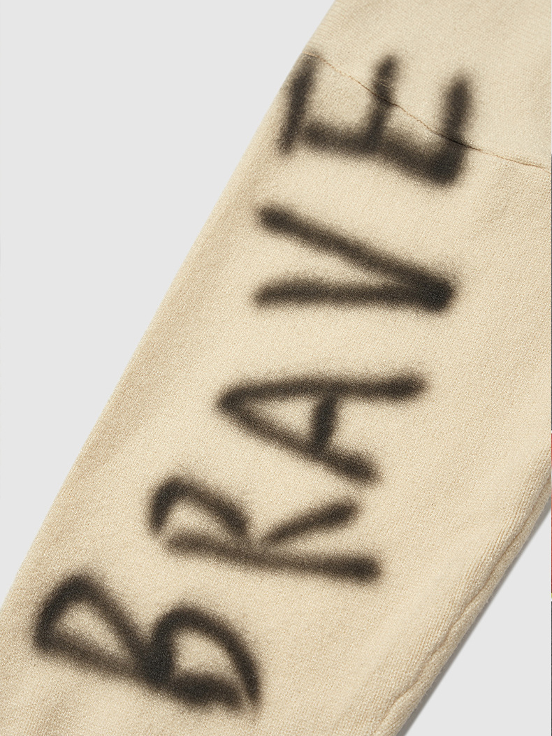 Loose Fit Caterpillar Printed Sweater