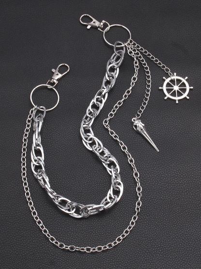 Skull Crow Beak Pendant Metal Trouser Chain