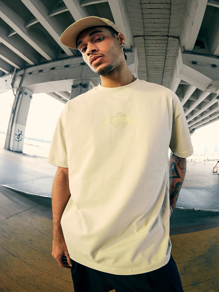 Bat Sleeve Print Street Cotton Loose Short sleeve Top T-shirt