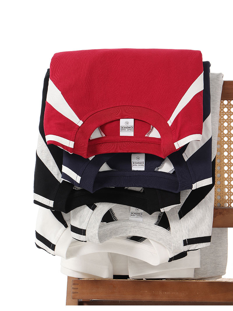 Retro Heavyweight Color Block Cotton Raglan T-shirt