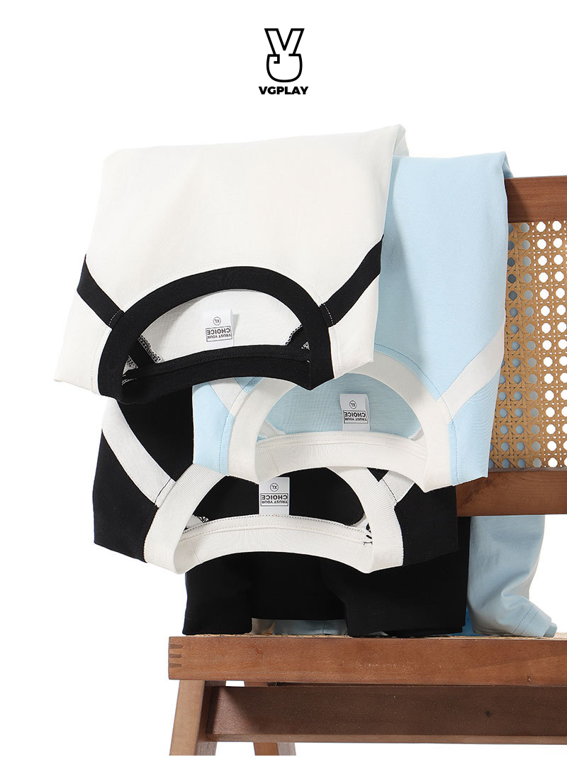 Retro Heavy Raglan Slash Short-Sleeve T-Shirt