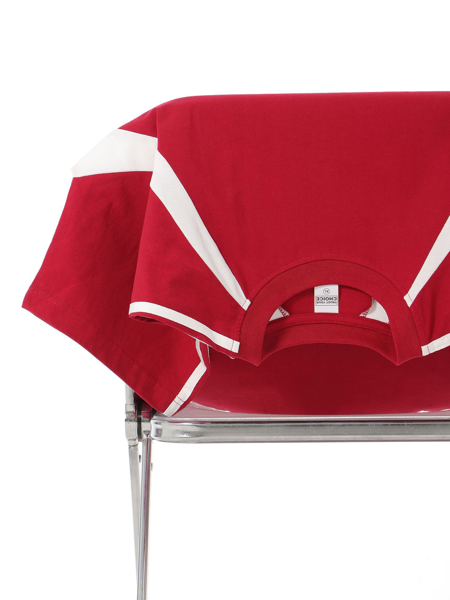 Retro Heavyweight Color Block Cotton Raglan T-shirt