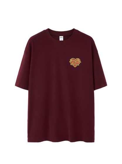 Valentine's Day Love T-shirt Street Loose Couple Short Sleeve