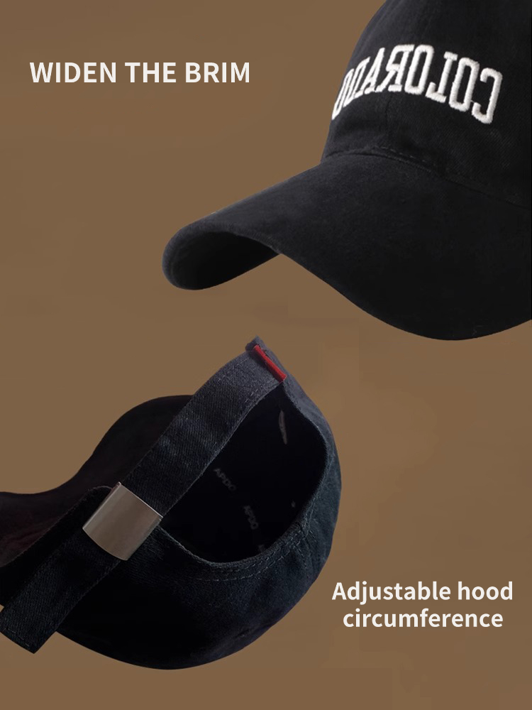 Soft Crown Wide Brim Baseball Cap Oversized Unisex Design for Face-Flattering Fit And Larger Head Comfort