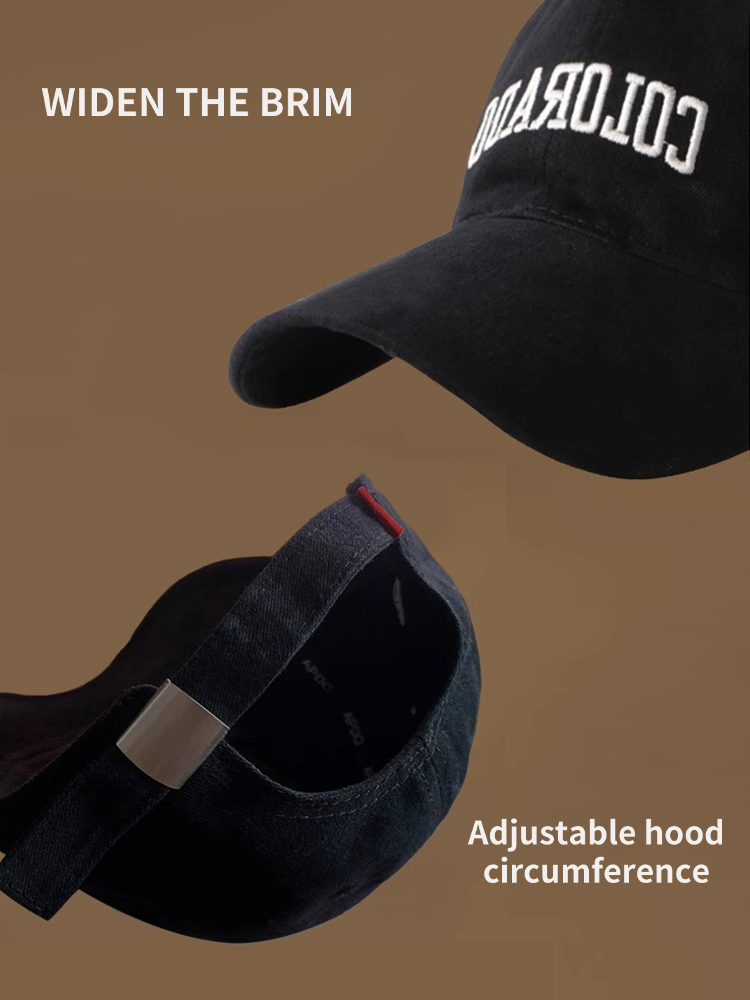 Soft Crown Wide Brim Baseball Cap Oversized Unisex Design for Face-Flattering Fit And Larger Head Comfort