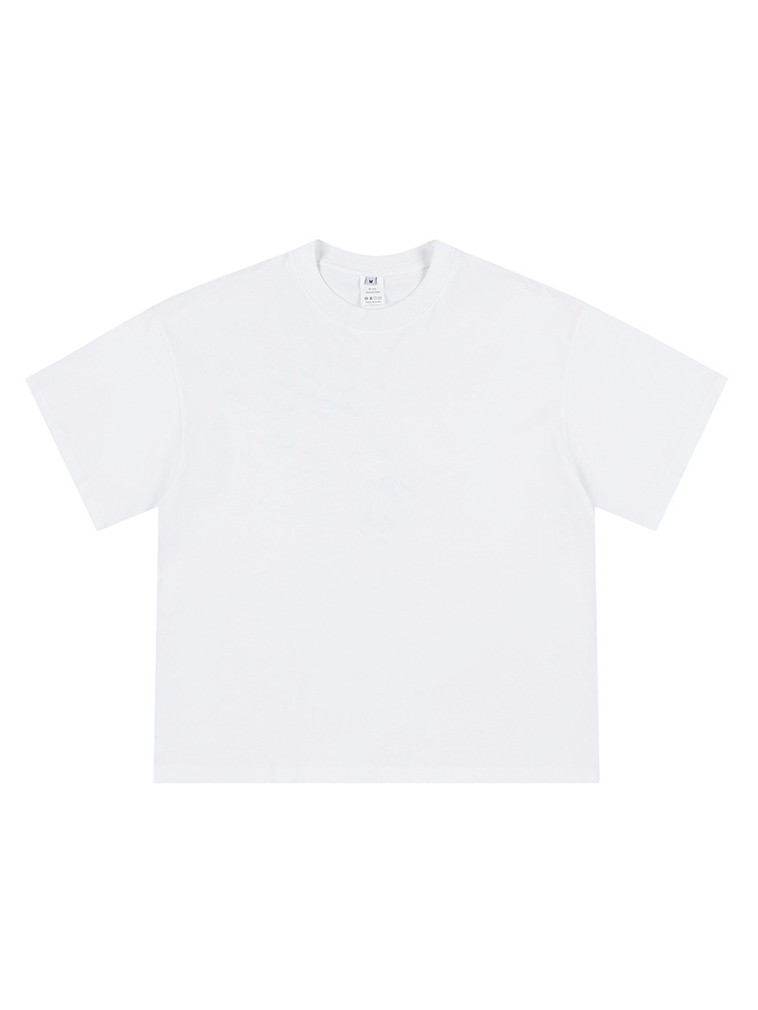 Loose Cropped Tops Short-sleeved Cotton T-shirt