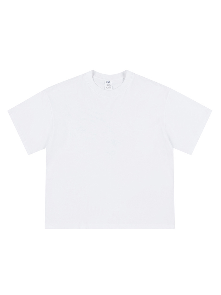 Loose Cropped Tops Short-sleeved Cotton T-shirt