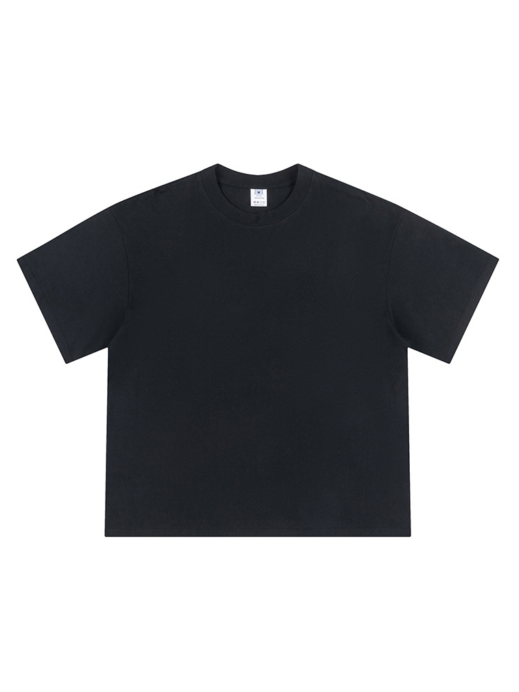 Loose Cropped Tops Short-sleeved Cotton T-shirt