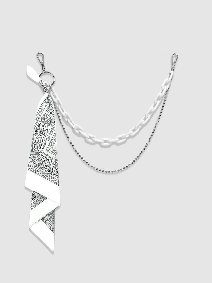Hip-hop Style Pants Chain And Scarf